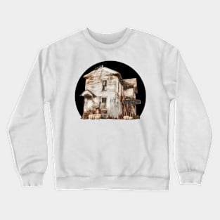 Halloween Haunted House Design Crewneck Sweatshirt